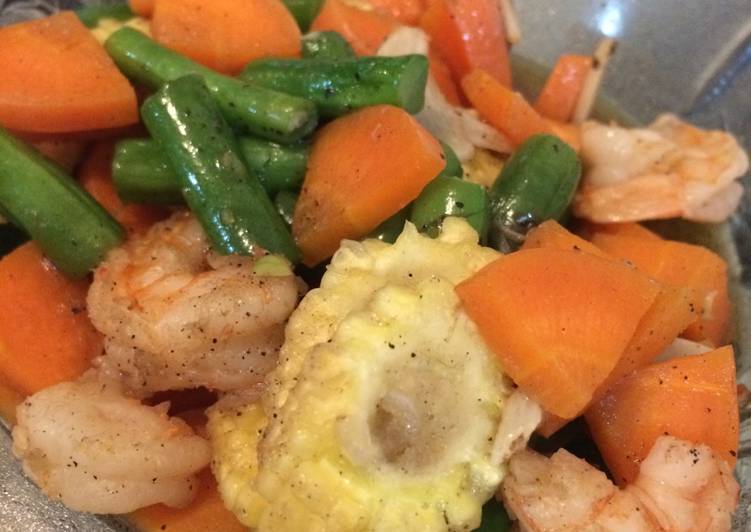 Resep Tumis udang sayuran yang Lezat