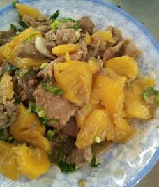 thịt bò xào thơm