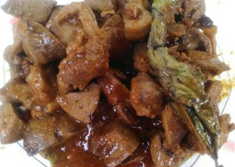 Resep Ati ampela saos tiram Anti Gagal