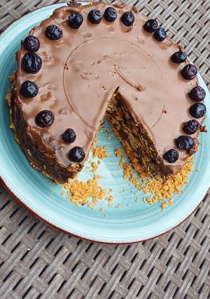 Una foto de 🥧 Tarta de galletas con chocolate 🍫 y nueces