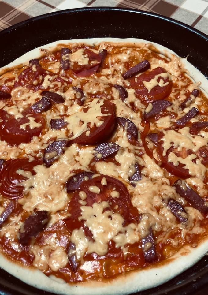Піца (дуже і дуже простий рецепт🤭😋)