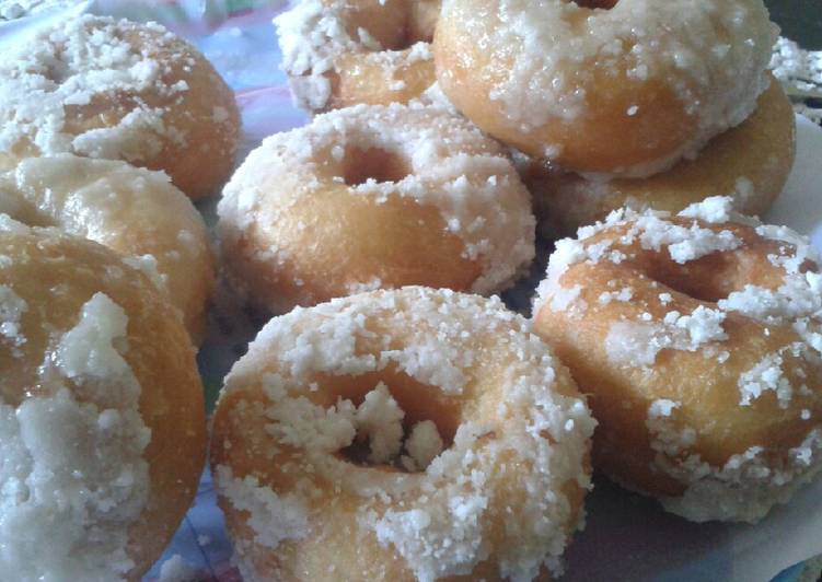 Bahan Donat salju ekonomis no ribet | Cara Bikin Donat salju ekonomis no ribet Yang Bisa Manjain Lidah