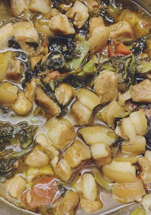 Hình của món Ba chỉ kho dưa chua.