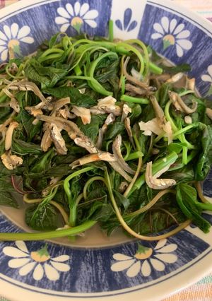莧菜小魚干 的食譜成品照片