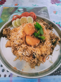 A picture of Keema Biryani (Kolkata Style).