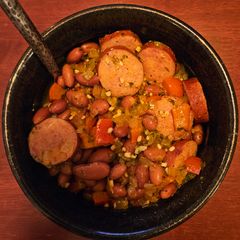 A picture of Red Beans & Rice.