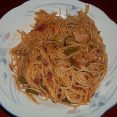 A picture of Delicious Sausage and spaghetti Combo#localcontest.