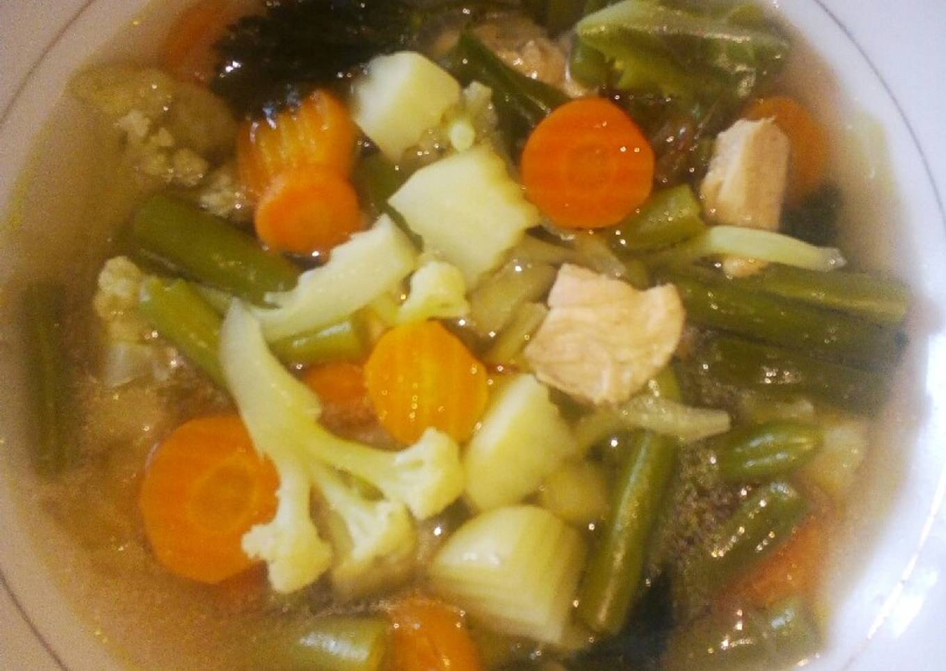 Sayur sup + ayam