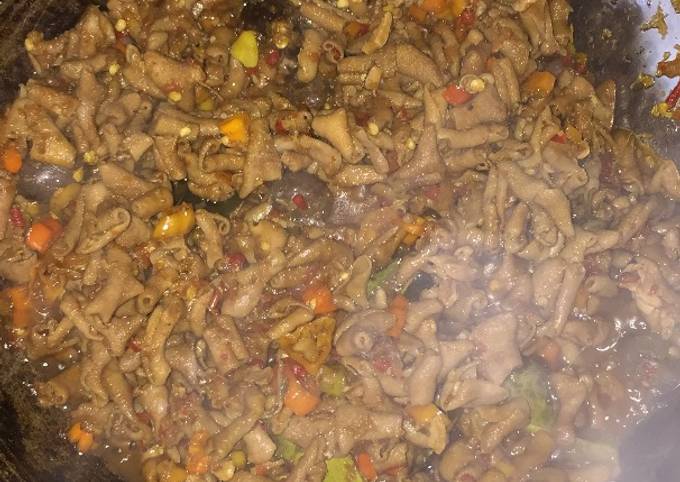 Resep Tumis usus ayam pedas manis🌶, Lezat Sekali
