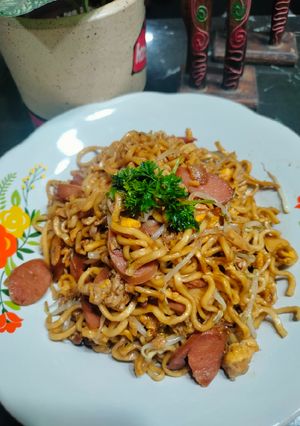 Foto resep Mie goreng sosis