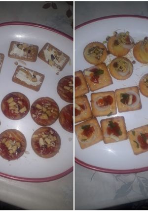 A picture of Biscuits canapes.