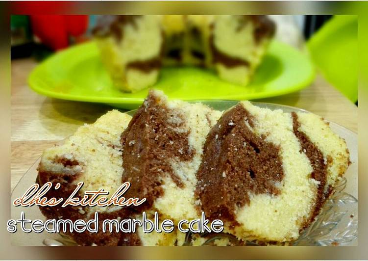 Steamed marble cake (versi ekonomis)