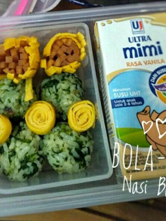 Foto resep Bola-bola Nasi Bayam (Bekal sekolah anak tk)