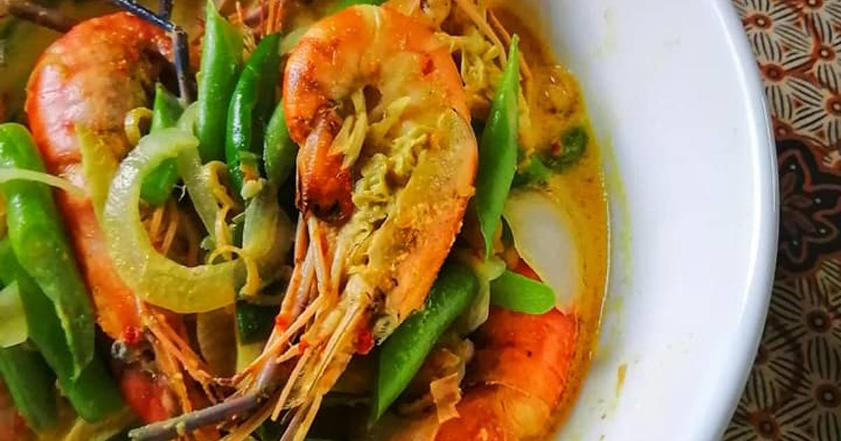 Resipi Udang Galah Masak Lemak Membai Oleh Julia Aleen Aireish Cookpad