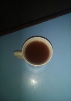 A picture of Milkless tea.
