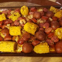 A picture of One Sheet Sausage and Shrimp.