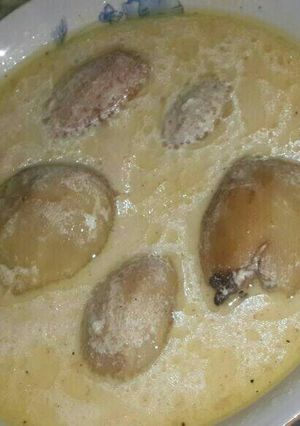 صورة لوصفة بطاطا محشية لحمة مع اللبن