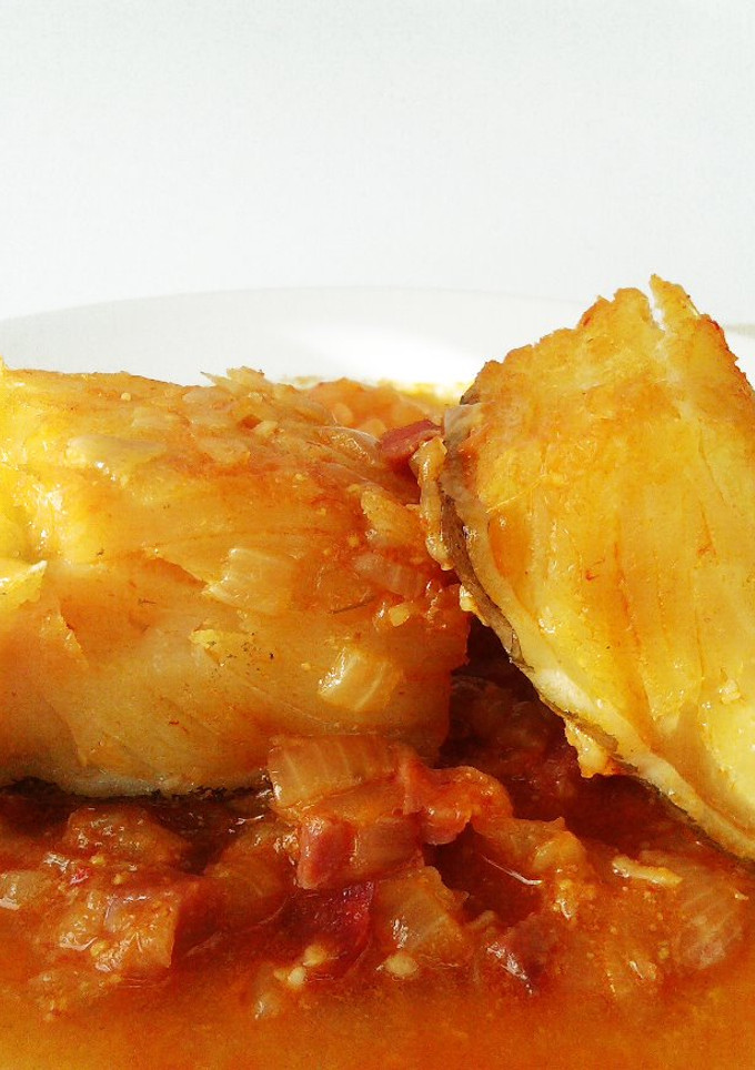 Una foto de Bacalao a la vizcaína