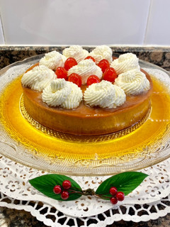 Una foto de Flan de Calabaza