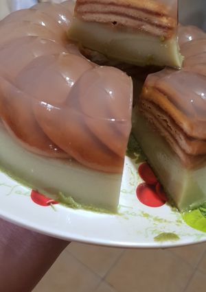 Foto resep Agar-agar/puding regal greentea