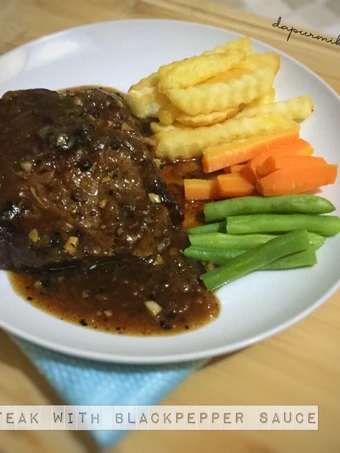 Langkah Gampang Membuat Resep Beef Steak With Blackpepper Sauce yang  Bikin Ketagihan Anti Ribet, Menggugah Selera