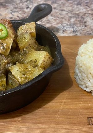 Una foto de Short rib en salsa verde