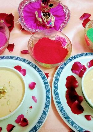 A picture of Kesar Pista Rabdi.