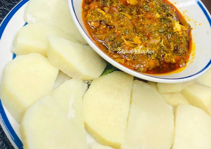 How to Cook Delicious Boiled Yellow Yam with Salt 