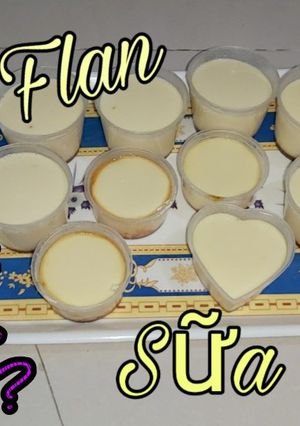 Hình của món Bánh flan sữa tươi.