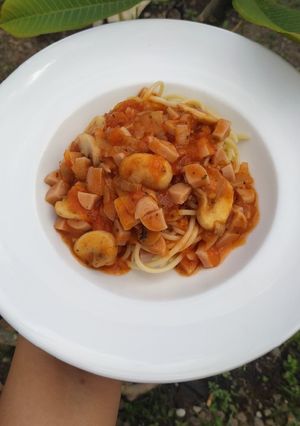 Foto resep Spaghetti mushroom bolognese
