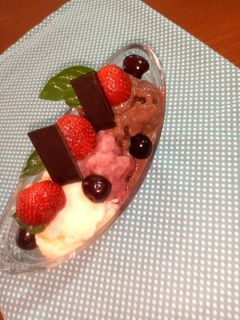 عکسی از دستور بستنی موزی شکلاتی🍦🍌🍫