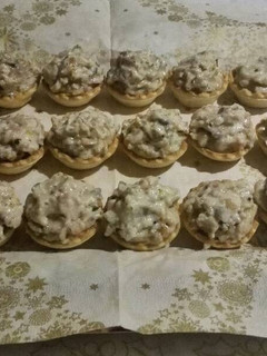 Una foto de Tartaletas de bacon y setas