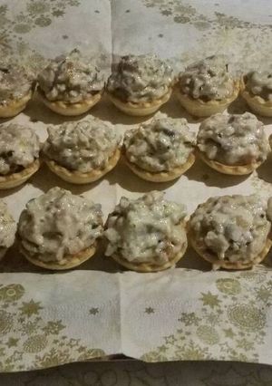 Una foto de Tartaletas de bacon y setas
