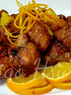 橙汁排骨∼免油炸料理 的食譜成品照片