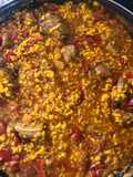 Arroz de costillejas y magra murciano