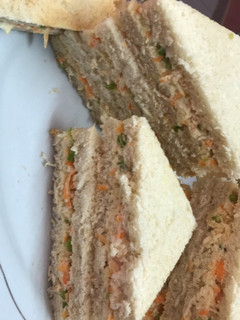 A picture of Chicken coleslaw sandwich.