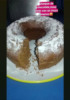 Una foto de Queque de chocolate