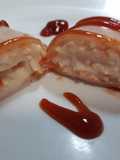 Rollitos de jamón cocido con mayonesa de cangrejo