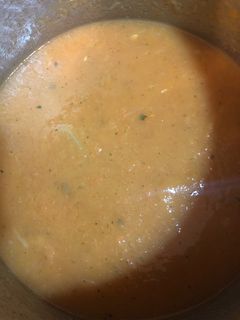 Una foto de Sopa de verduras licuada
