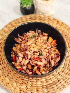 Foto resep Tumis Cumi Asin Cabe Ijo