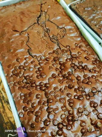 Langkah Gampang Menyiapkan Resep BROWNIES FUDGY &amp; SHINY CRUST yang Lezat Anti Ribet, Lezat Sekali