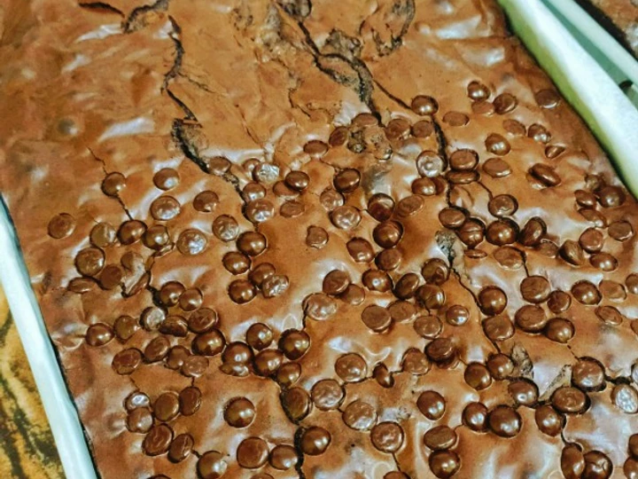 Langkah Gampang Menyiapkan Resep BROWNIES FUDGY &amp;amp; SHINY CRUST yang Lezat Anti Ribet, Lezat Sekali