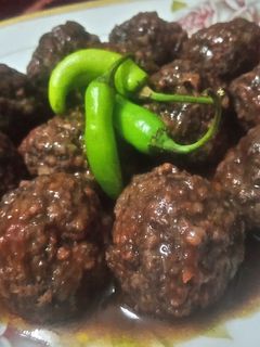 صورة لوصفة كفته بالكاتشب والصويا صوص