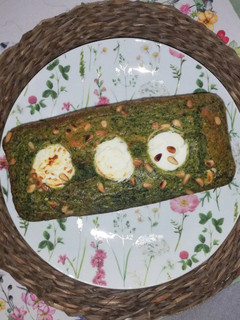 Une photo de Cake salé épinard chèvre