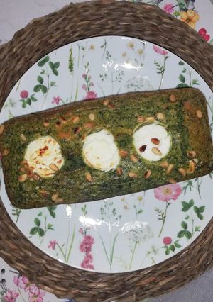 Une photo de Cake salé épinard chèvre
