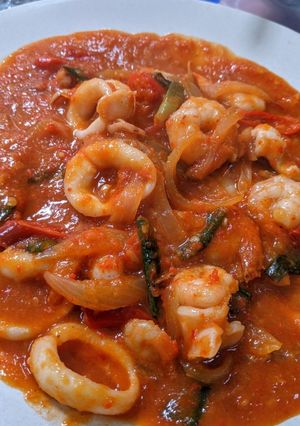Foto resep Cumi saus padang