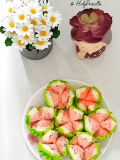 Foto resep Bolu kukus semangka mekar