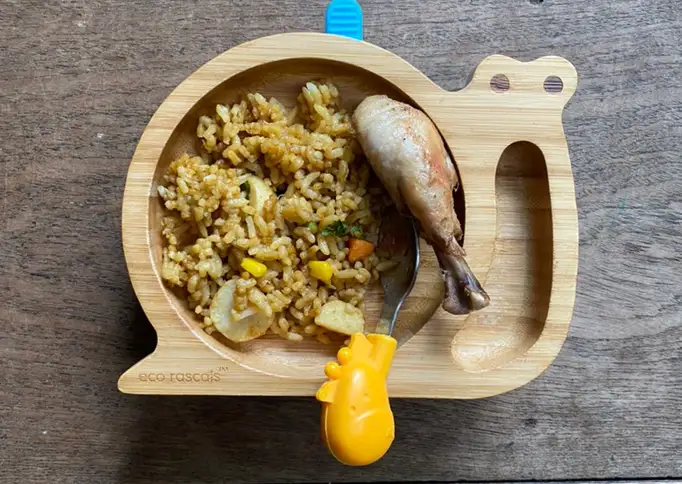 Nasi Goreng Jawa dan Ayam Ukep Mpasi