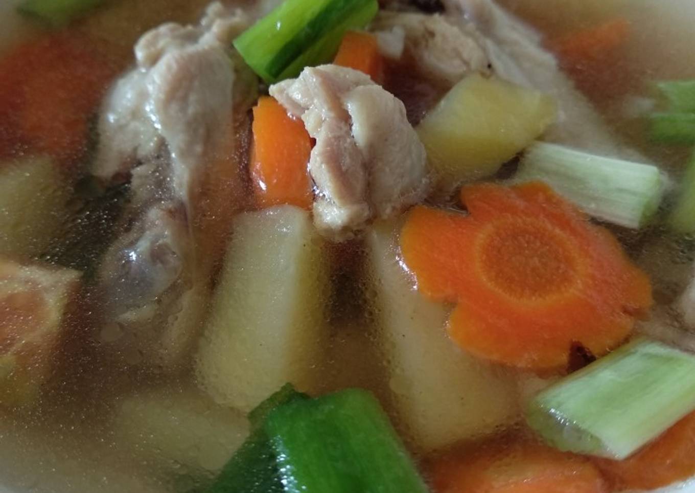 Sop Ayam Lada Hitam (non MSG)