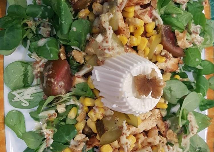 Ensalada con pechuga asada